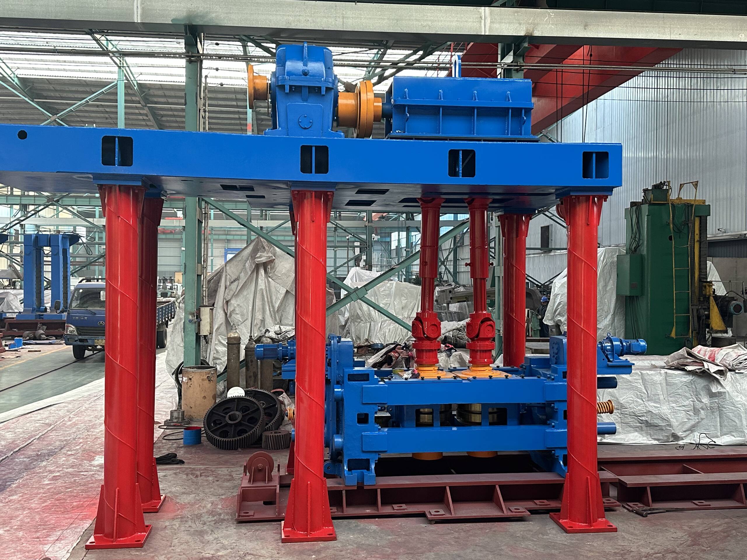 Two bar vertical rolling mill
